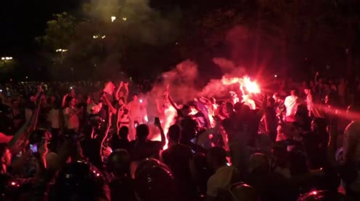France: Portuguese fans party into the night after Euro 2016 victory
