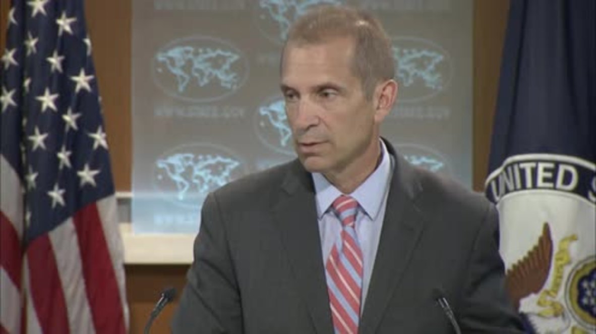 USA: State Dept. rep stifles snigger as Boris Johnson announced British FM