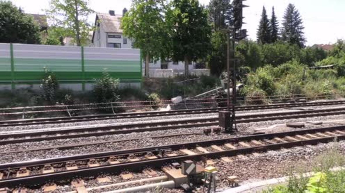 Germany: Police lockdown scene of train axe attack