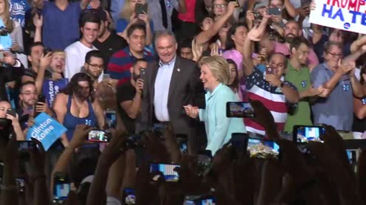 USA: Trump would be a ‘you're fired’ president – Tim Kaine unveiled as Clinton’s running mate