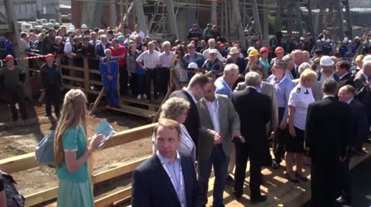 Russia: Rosatom CEO attends keel-laying ceremony for nuclear-powered icebreaker