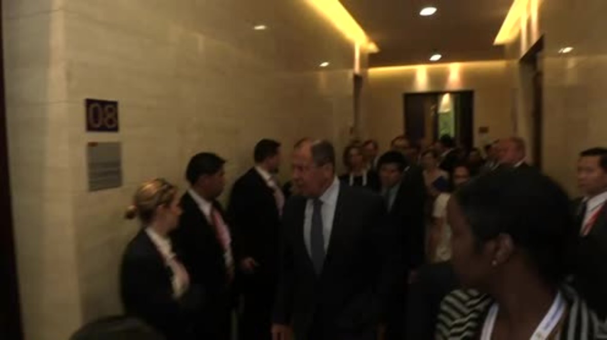 Laos: Lavrov pushes back at DNC hacking claim before meeting with Kerry
