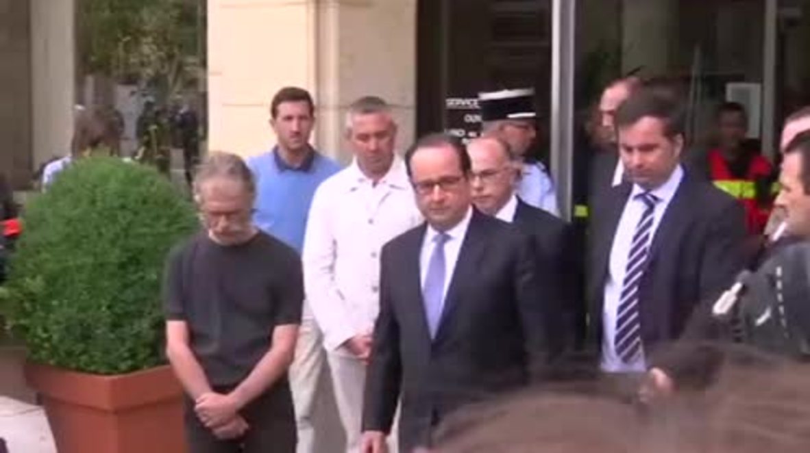 France: Hollande says killers of Normandy priest claimed to be IS