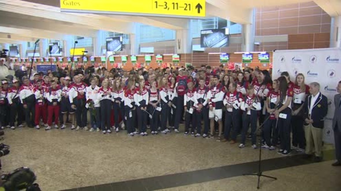 Russia: Olympic team departs from Moscow ahead of Rio 2016