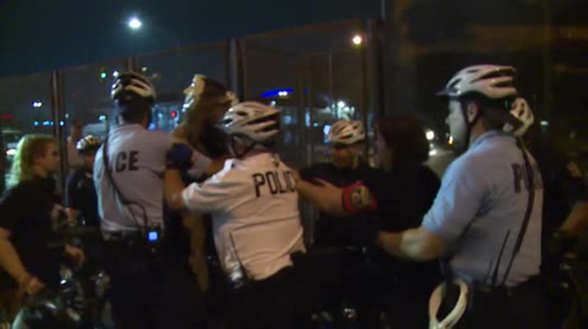 USA: At least two protesters arrested outside DNC following Clinton nomination