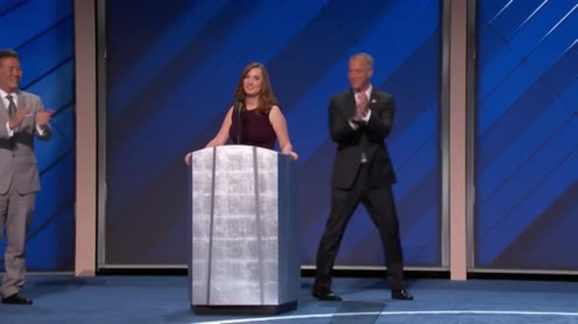 USA: Sarah McBride becomes first openly transgender person to speak at major party convention