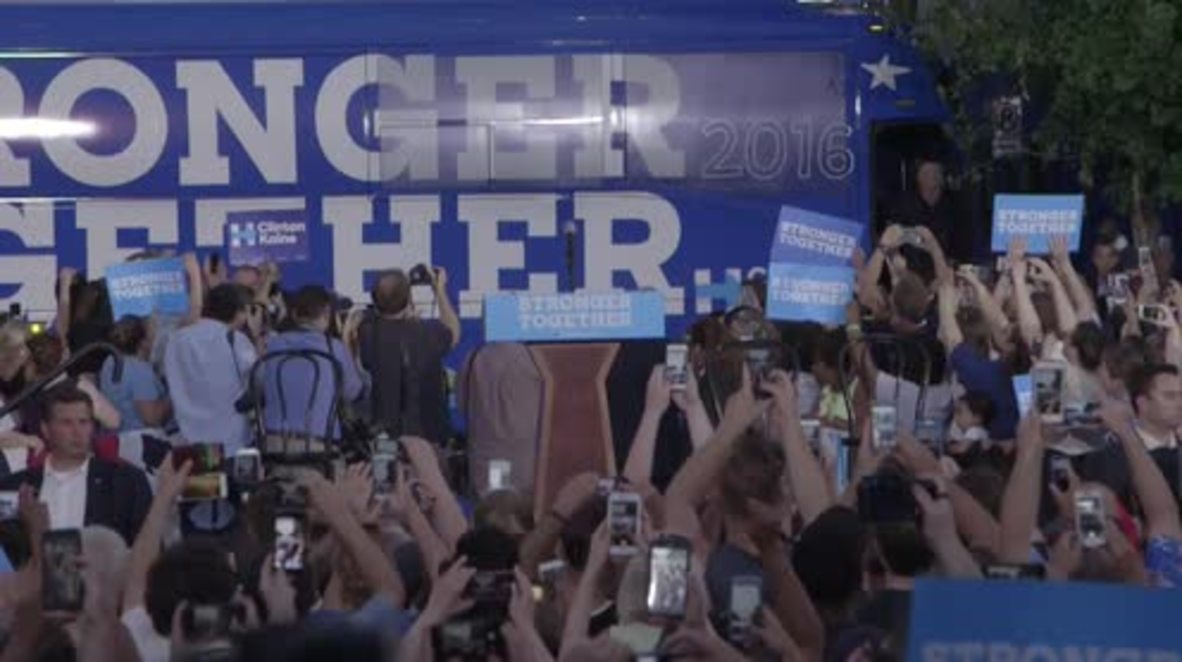 USA: Clinton, Kaine hit campaign trail following DNC nomination
