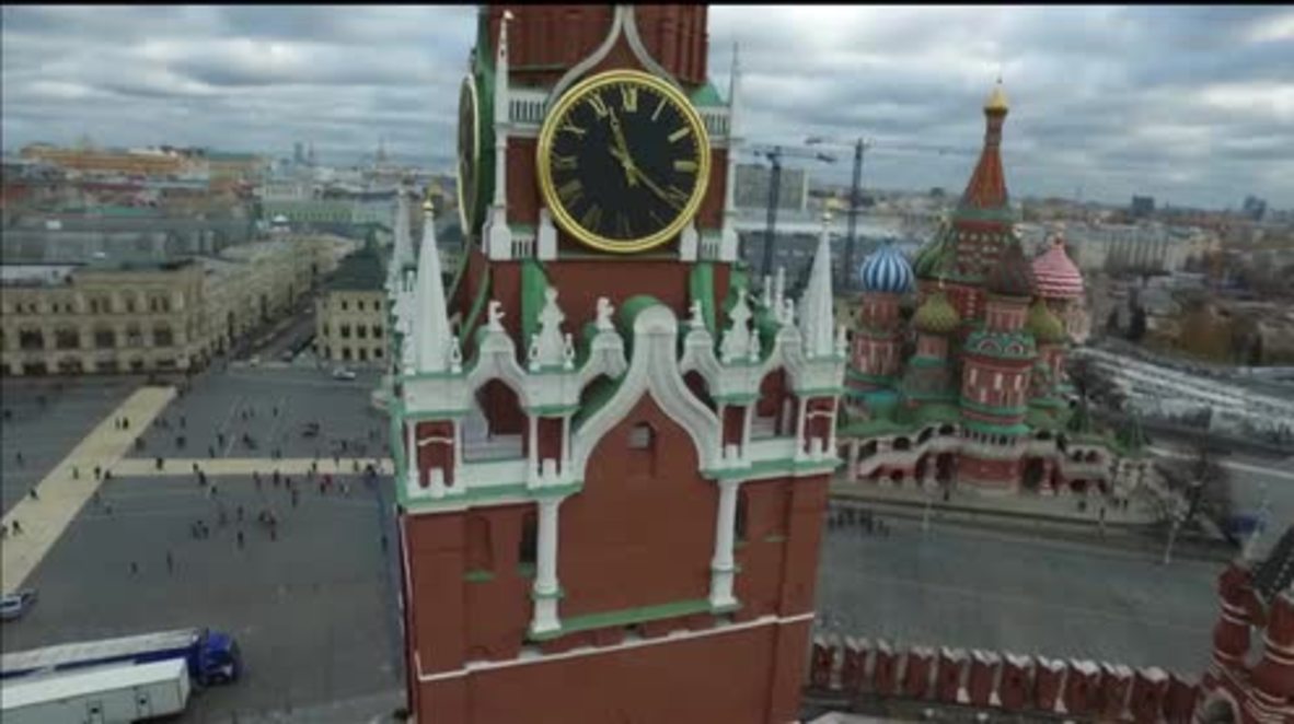 Russia: See Kremlin Presidium renovation from above with stunning drone footage