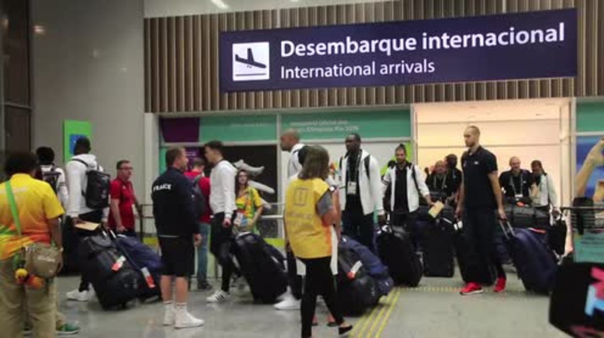 Brazil: French basketball teams arrive in Rio