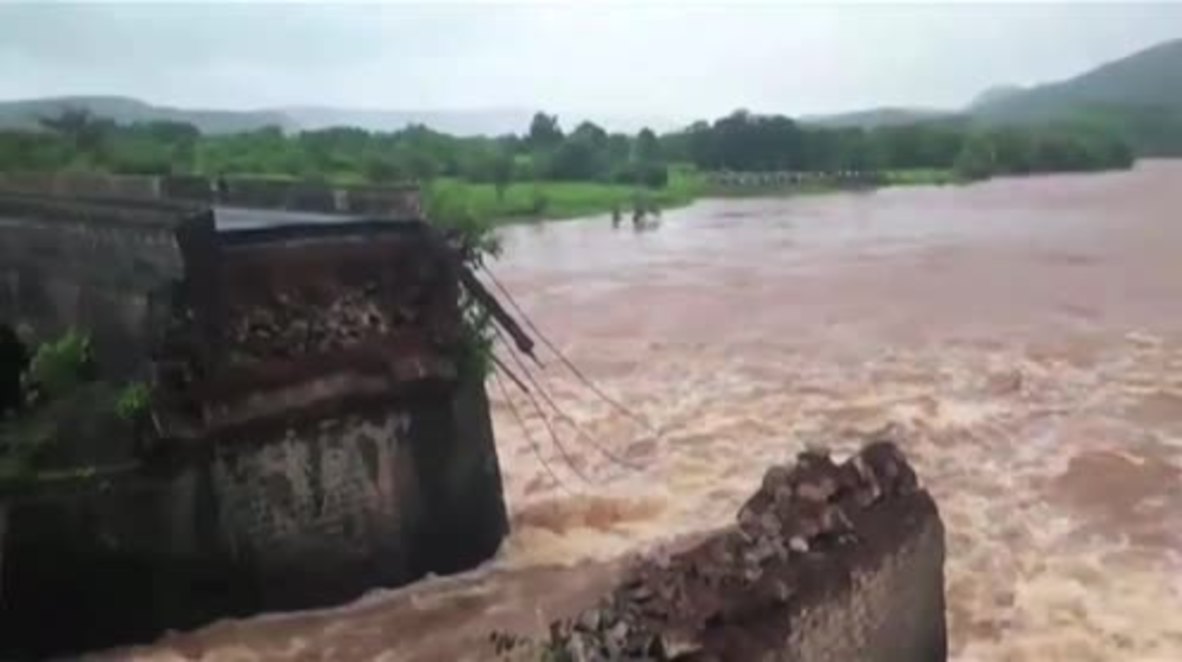 India: 2 dead, over 20 missing after colonial bridge collapses in Maharashtra