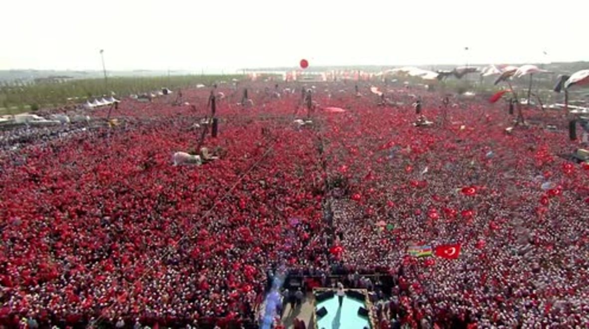 Turkey: Govt. and opposition unite against coup in million-strong Istanbul rally