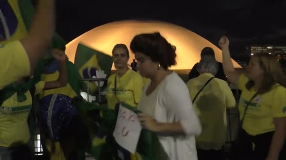 Brazil: Anti-Rousseff demonstrators celebrate as Senate approves impeachment trial