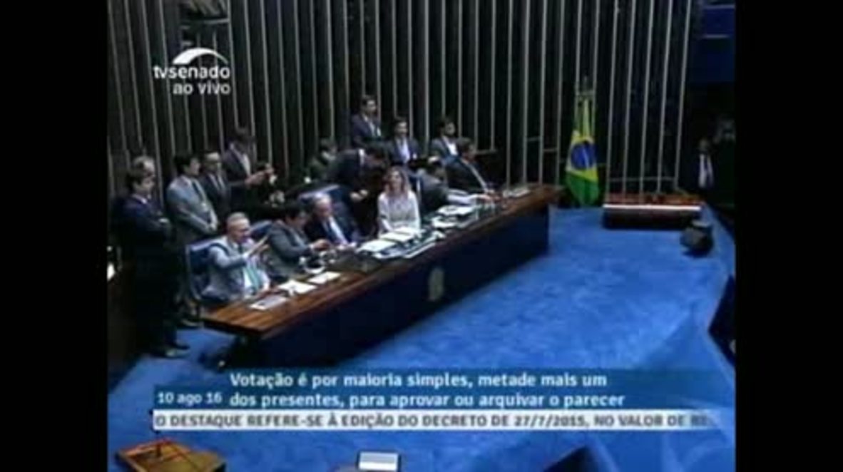 Brazil: Senate votes in favour of Rousseff impeachment trial