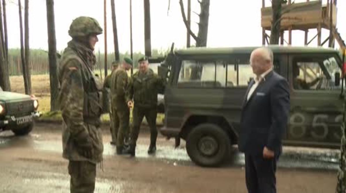 Lithuania: New PzH 2000 tanks on display as Flaming Thunder drills kick off