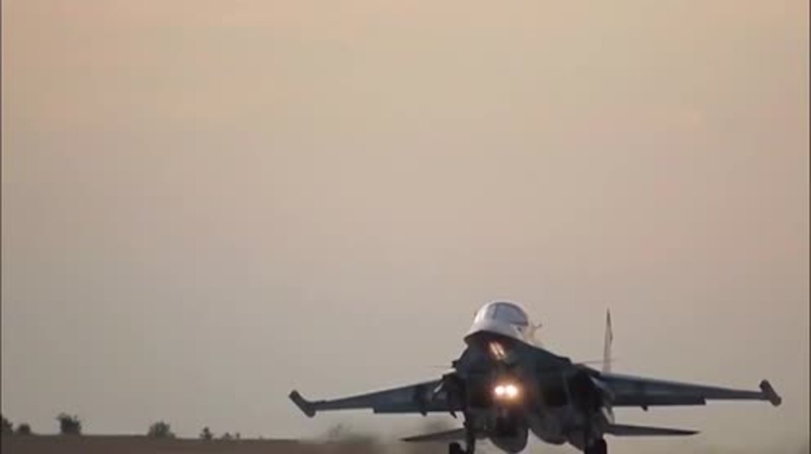 Syria: MoD footage shows Russian jets launching from Iran to target IS positions in Syria