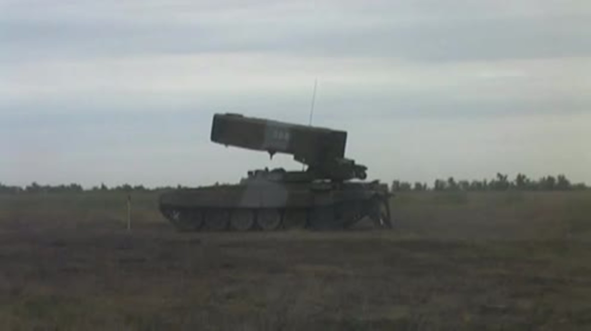 Russia: TOS-1 A Multiple Launch Rocket System unleashes fearsome barrage