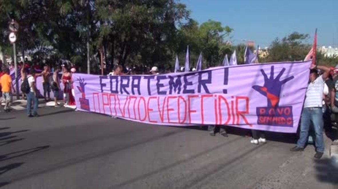 Brazil: Protesters demand Temer step down in Sao Paulo