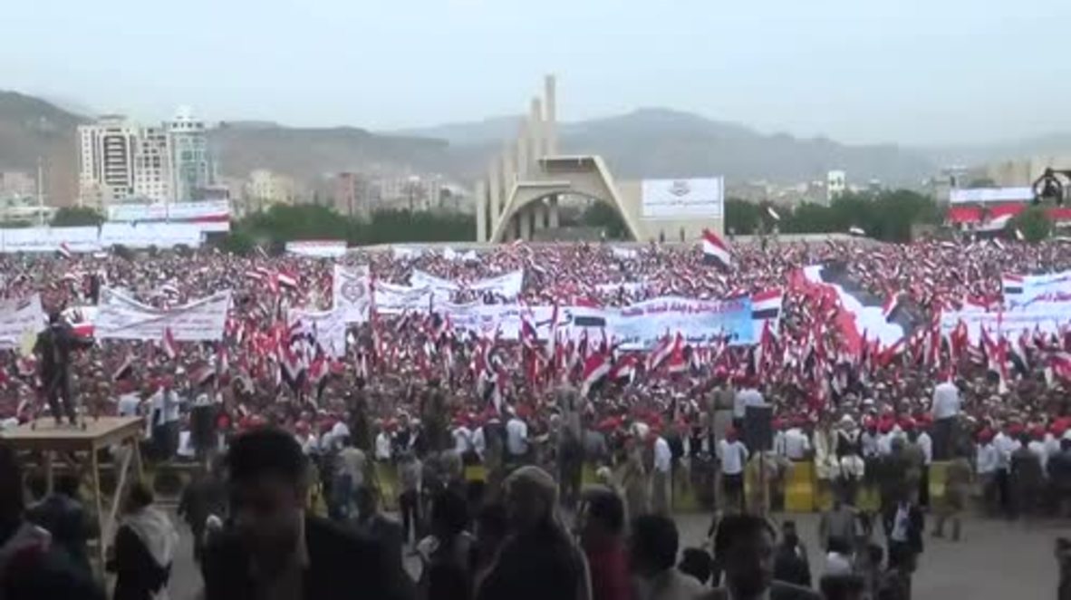 Yemen: Hundreds of thousands flood Sanaa to support new political council
