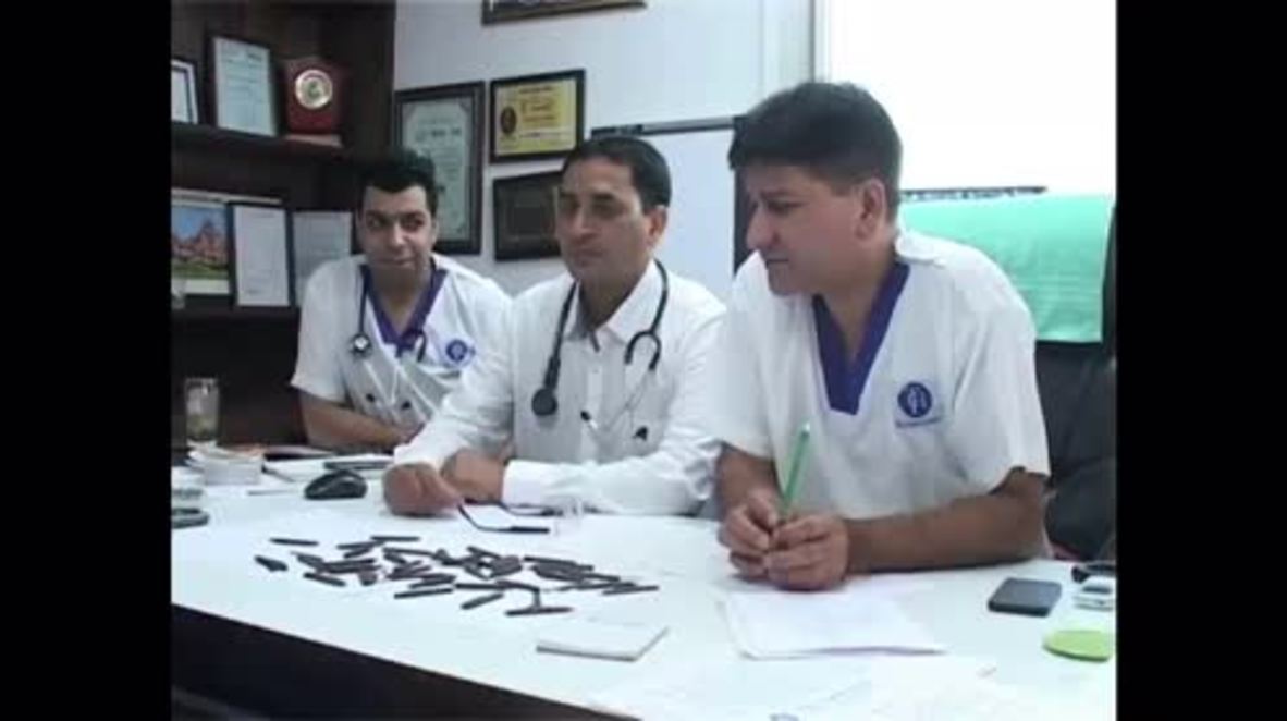 India: 40 KNIVES removed from man's stomach after 5 hours of surgery