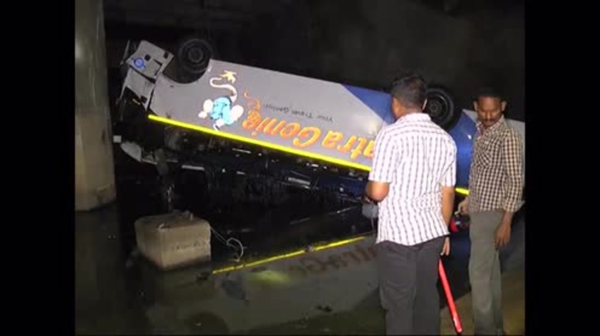 India: At least 14 killed and 18 injured as bus plunged into canal