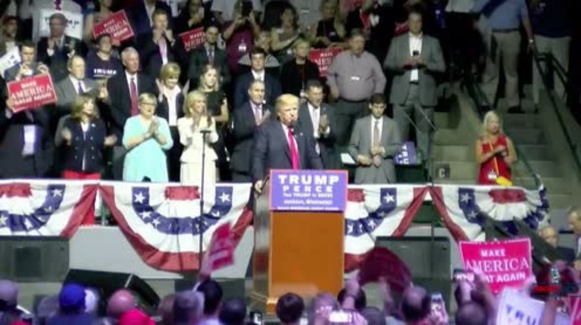 USA: UK's Farage, Trump team up against Clinton during Mississippi rally