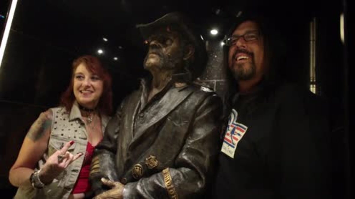 USA: Life-size statue of Motorhead's Lemmy unveiled in West Hollywood
