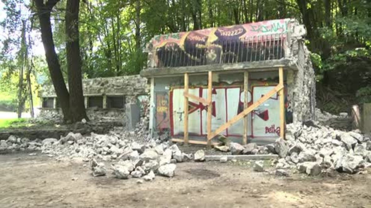 Lithuania: Generator built from Jewish gravestones dismantled in Vilnius