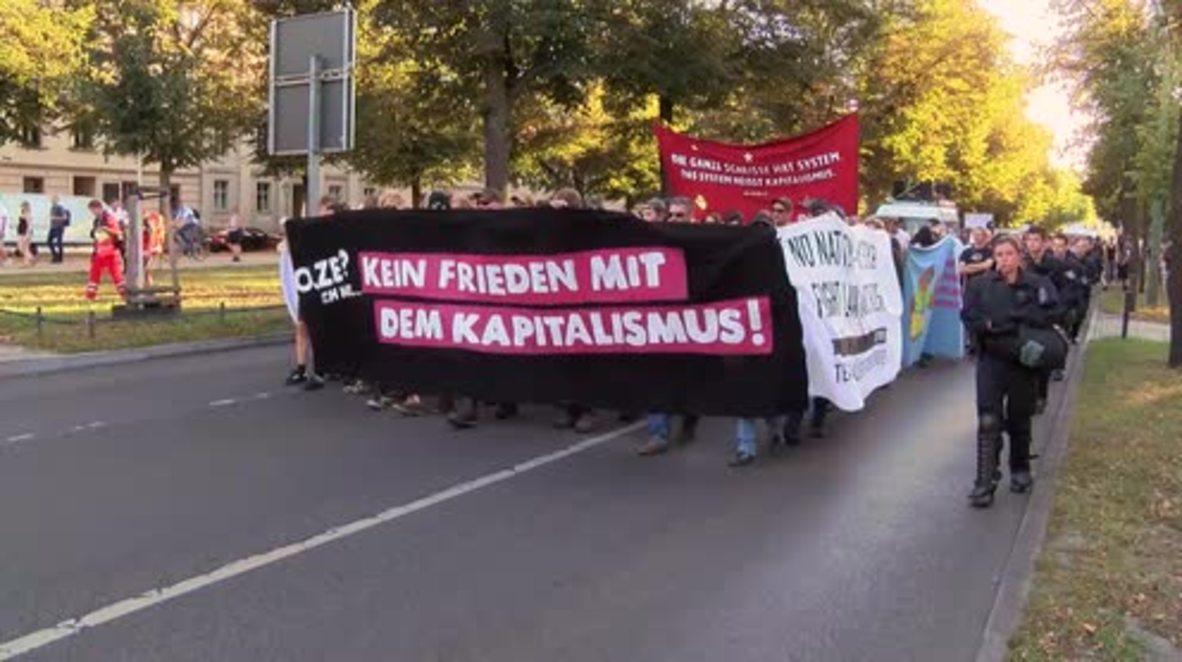 Germany: 'No peace with capitalism' - protesters march against OSCE meeting in Potsdam