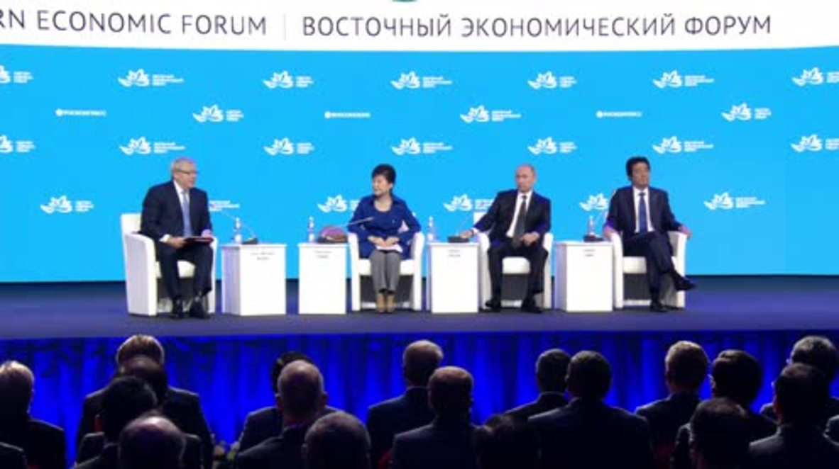Russia: Putin, Abe, and Park hail Far East's economic prospects at EEF