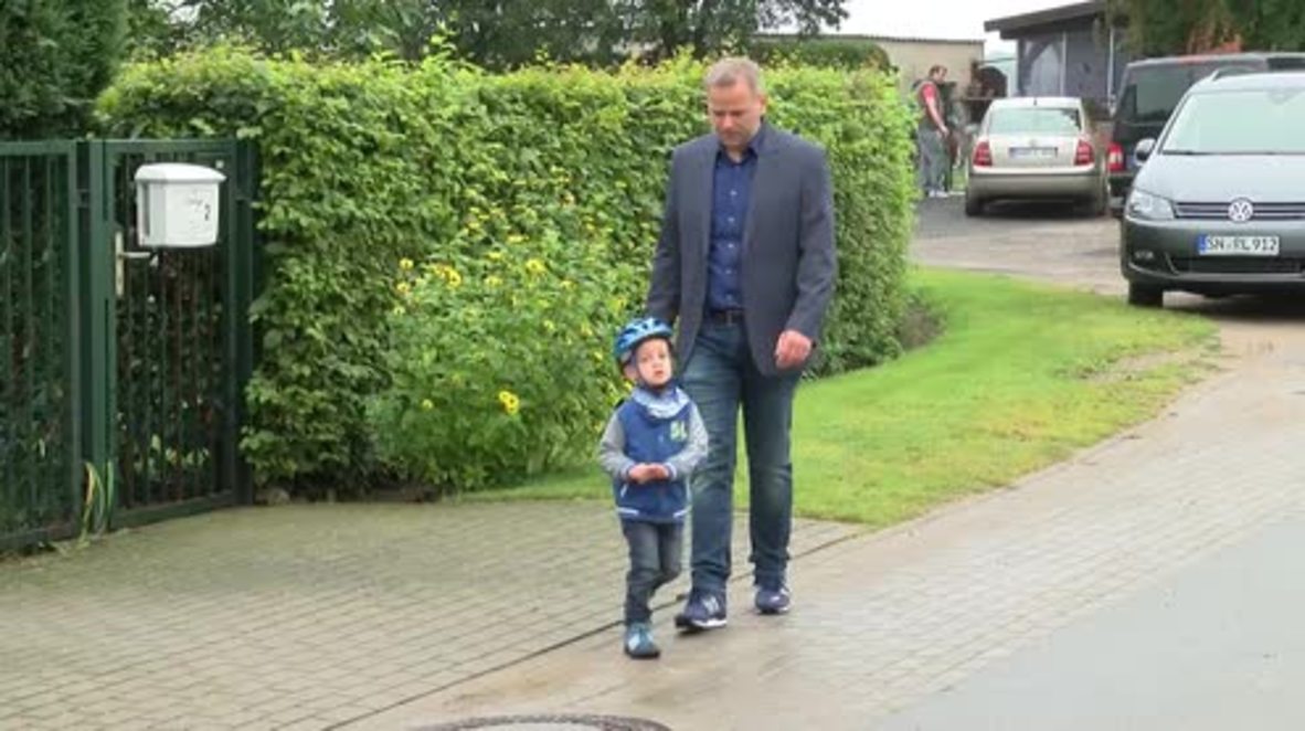 Germany: AfD's Leif-Erik Holm casts ballot in Mecklenburg-Vorpommern elections
