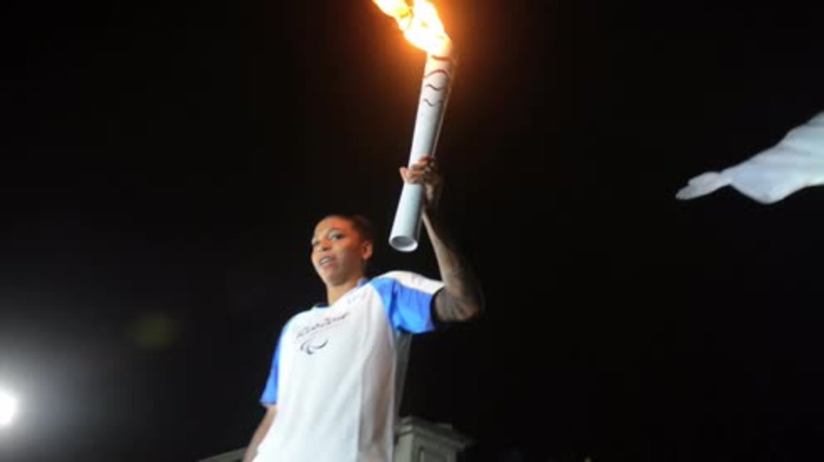 Brazil: Gold medalist Rafaela Silva carries Olympic torch ahead of Paralympic Games
