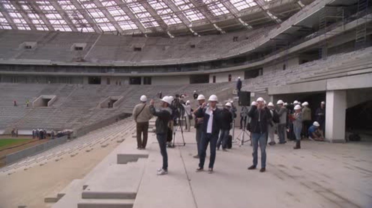 Russia: FIFA pleased with progress of flagship World Cup stadium