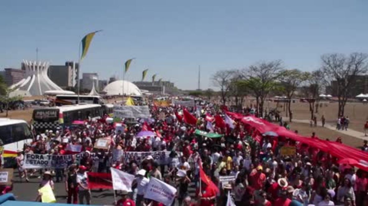 Brazil: Thousands rally in Brasilia against Temer on Independence Day