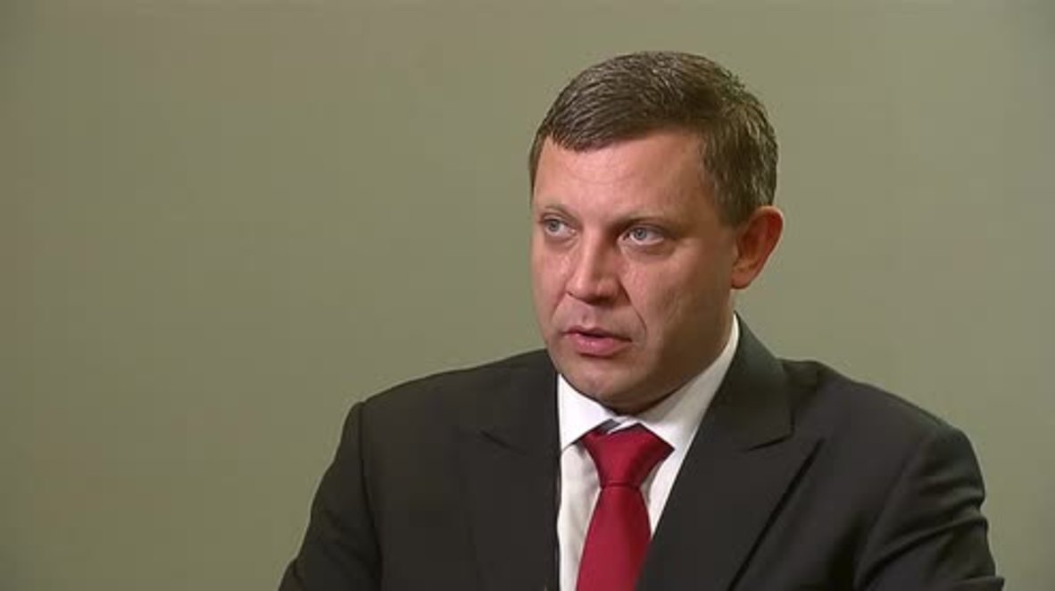 Ukraine: DPR's Zakharchenko announces September 15 ceasefire