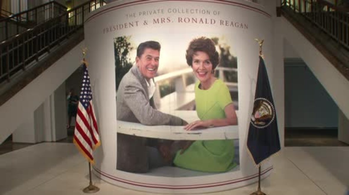 USA: Reagans' personal belongings go up for auction in NYC