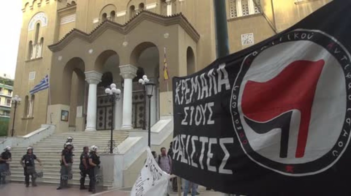 Greece: Antifa protest new offices of far-right group inspired by Le Pen