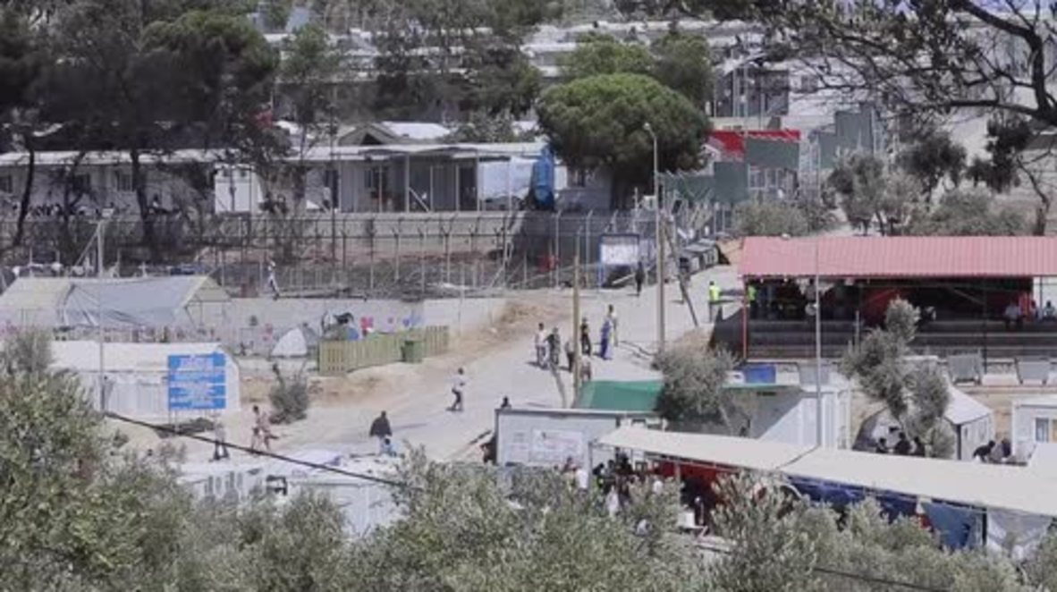 Greece: Refugees homeless after fire breaks out in Moria camp