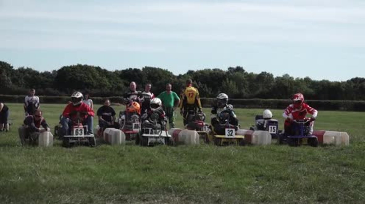 UK: Turf wars! Lawn mower racing world championships hit Kent