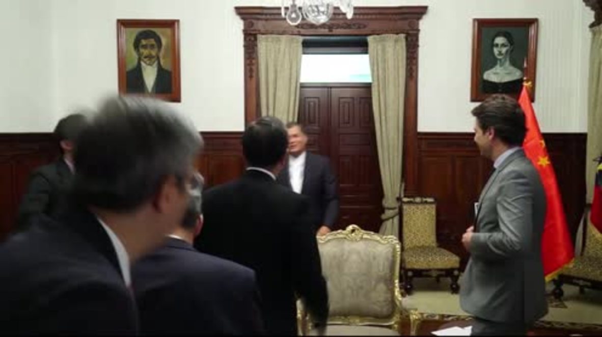 Ecuador: Chinese FM Wang Yi meets Ecuadorian President Correa
