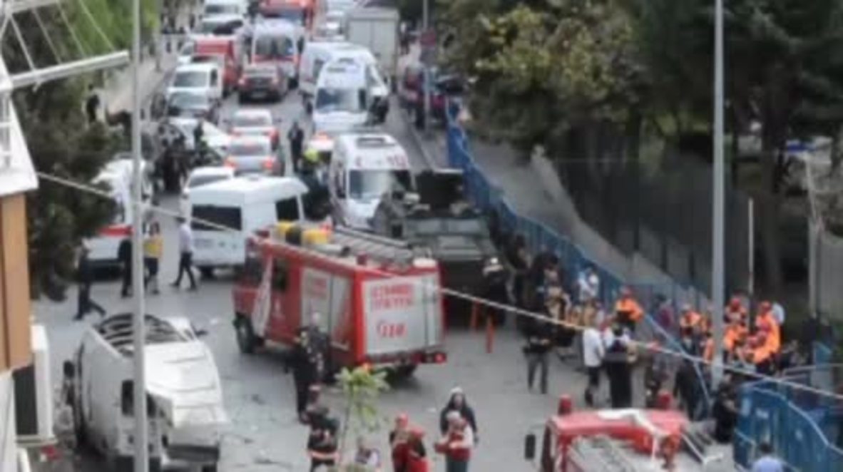Turkey: Ten injured after explosion near police station in Istanbul