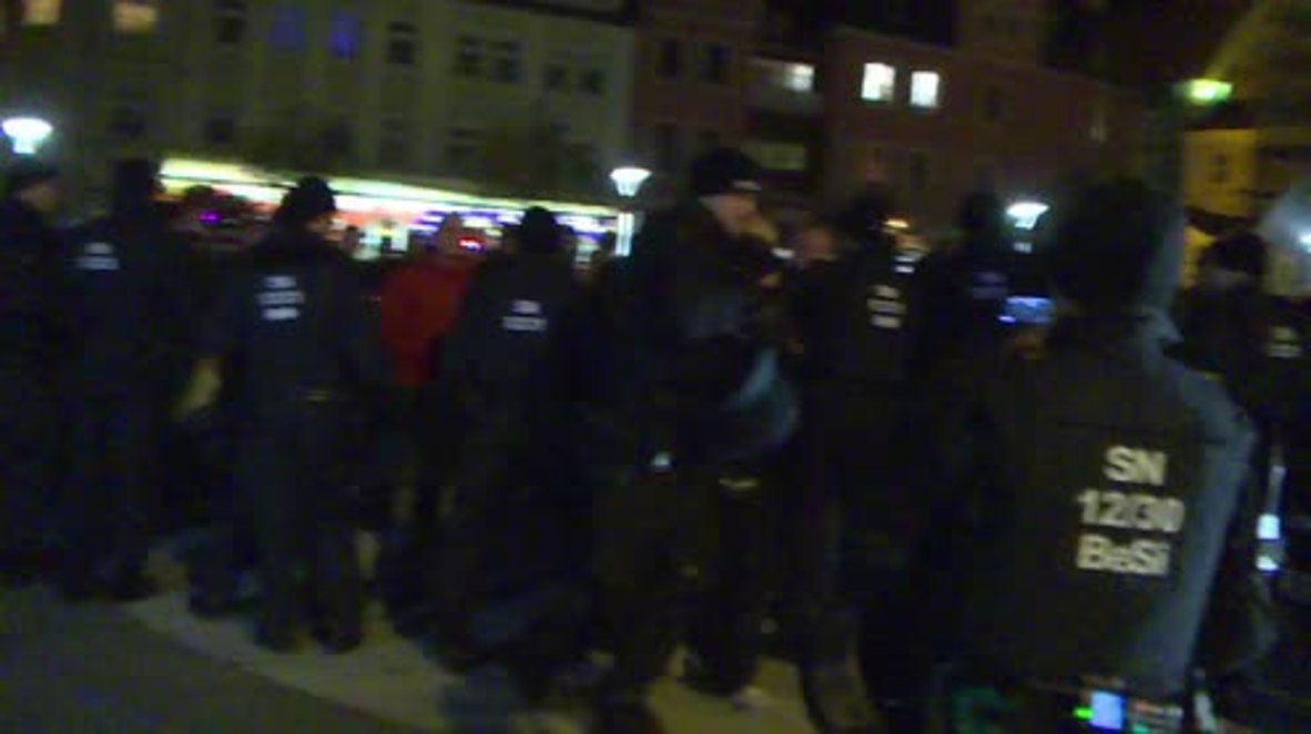 Germany: Right-wing protesters march through Bautzen once again