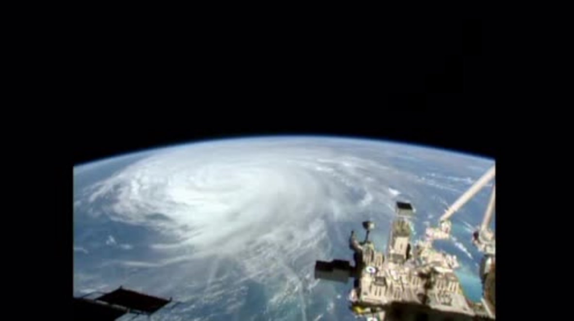 ISS: Space station captures formidable footage of Hurricane Matthew