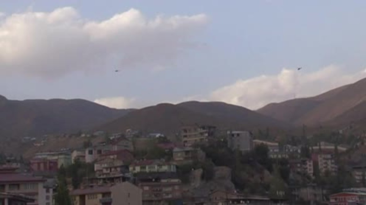 Turkey: Military helicopters deployed following deadly Hakkari bomb attack