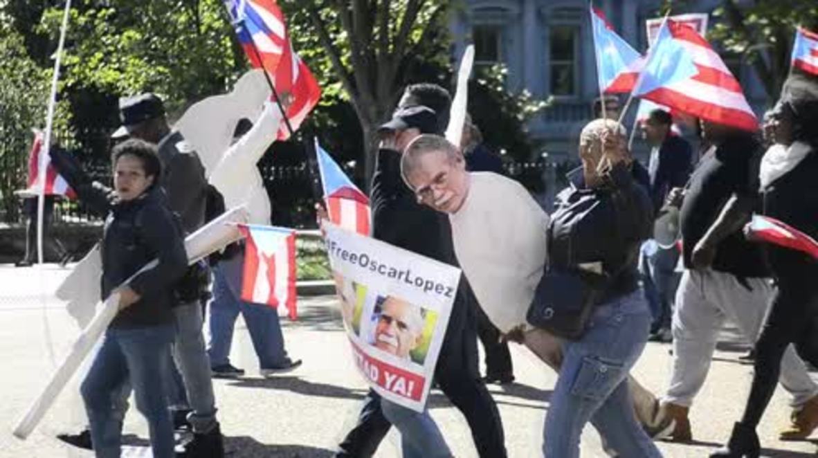 USA: Puerto Rican protesters call on Obama to release Oscar Lopez Rivera