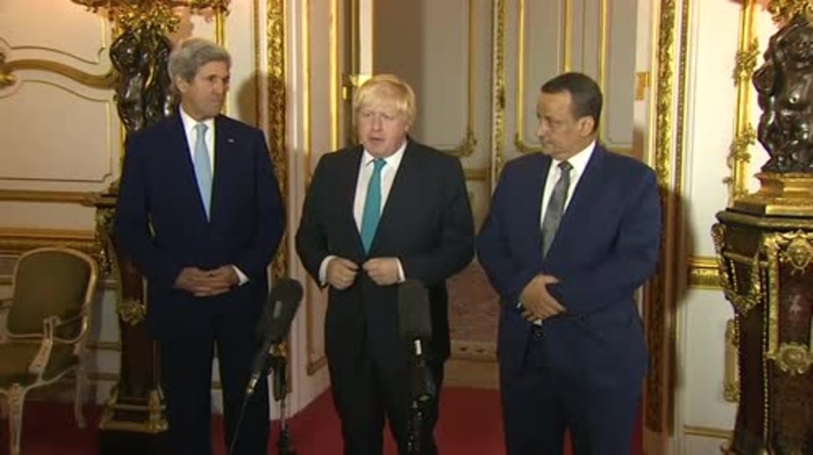 UK: Kerry and Johnson call for immediate and unconditional ceasefire in Yemen