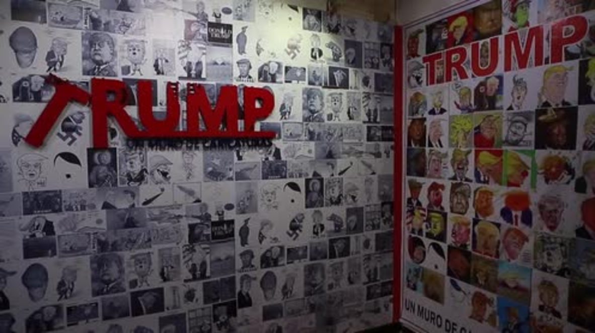 Mexico: The Donald becomes one with Hitler, the Devil at Trump cartoon exhibition