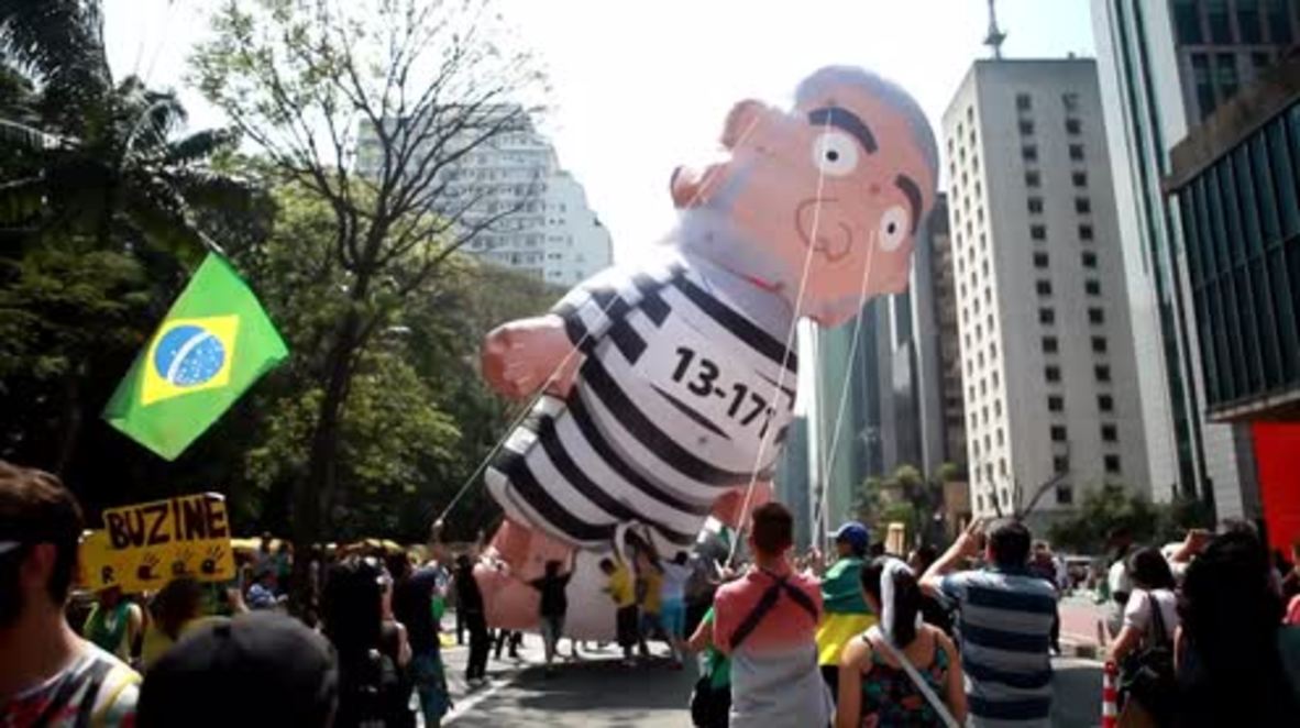 Brazil: Hundreds gather in Sao Paulo to demand imprisonment for Lula da Silva