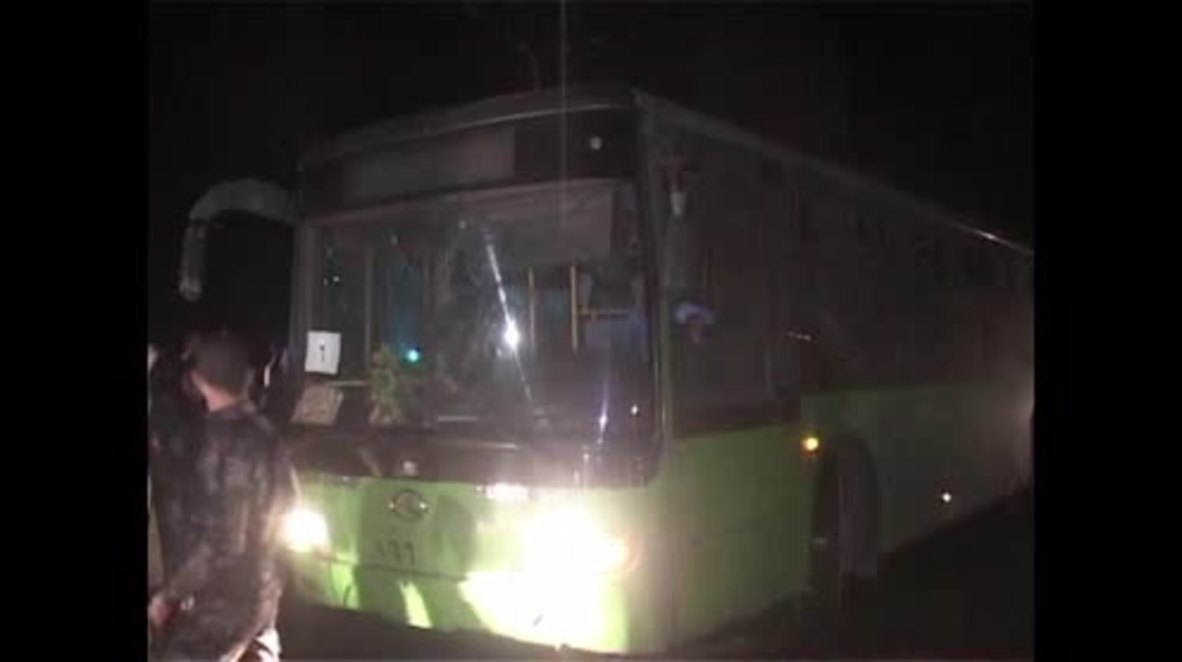 Syria: Around 50 civilians evacuated from rebel-held eastern Aleppo