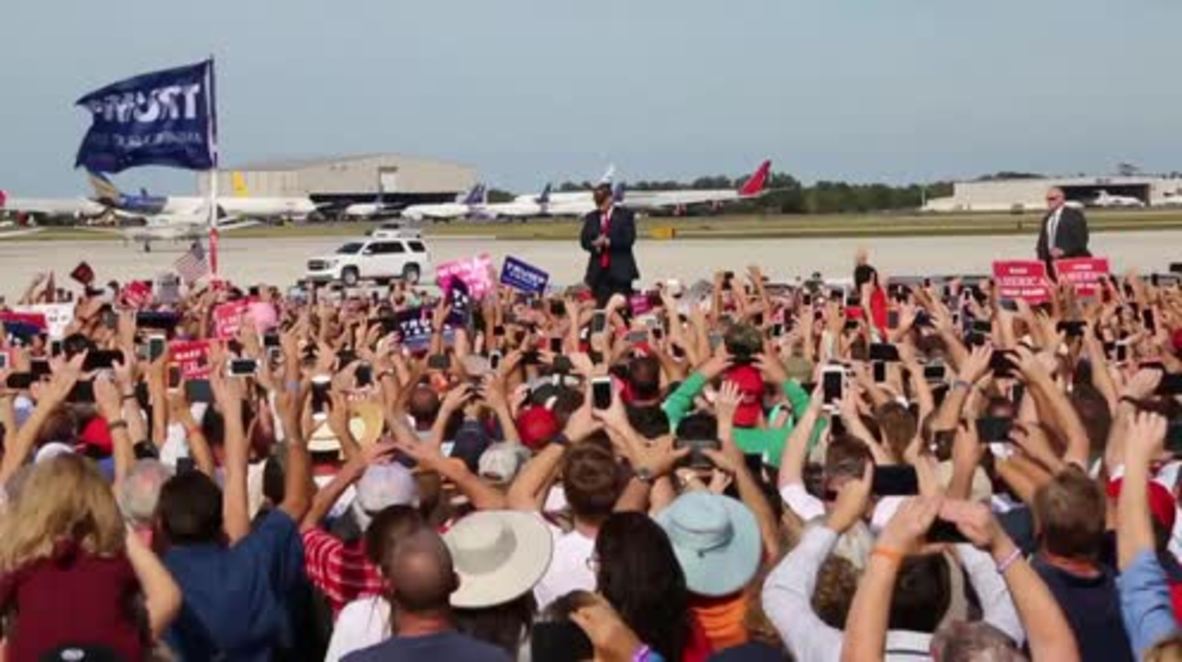 USA: We will suspend Syrian refugee programme - Trump at Sanford, Florida rally