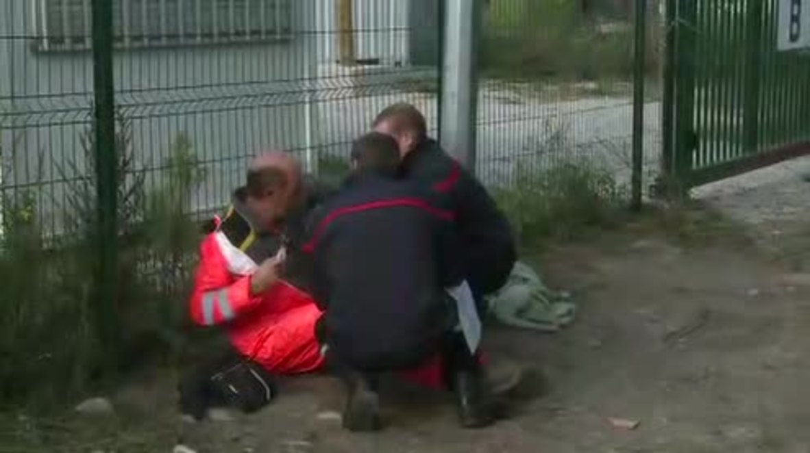 France: Bulldozers rip through Calais camp during eviction